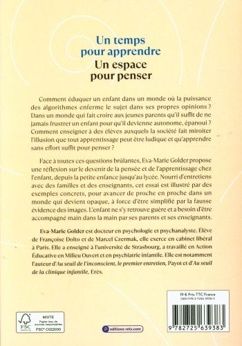 Produktbild: Un temps pour apprendre : un espace pour penser