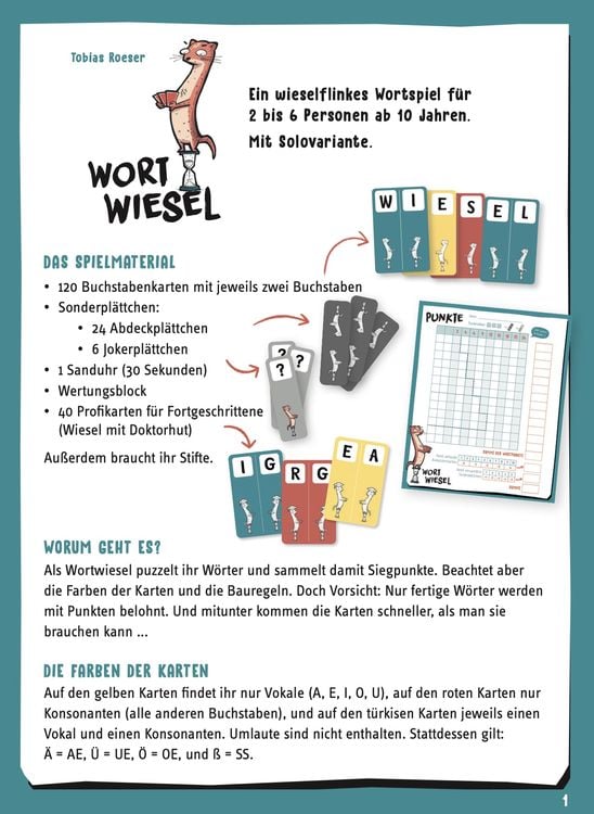 Produktbild: Wortwiesel &ndash; Das flinke Wortspiel