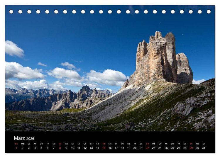 Produktbild: Ladinien - Wo S&uuml;dtirol am sch&ouml;nsten ist (Tischkalender 2026 DIN A5 quer), CALVENDO Monatskalender