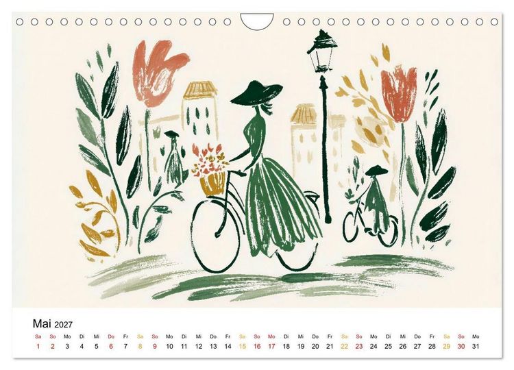 Produktbild: Ein Jahr in sanften Farben (Wandkalender 2027 DIN A4 quer), CALVENDO Monatskalender