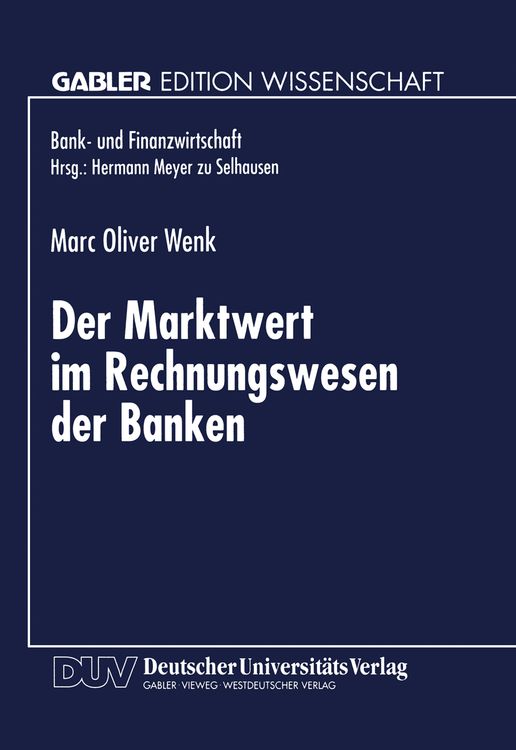 Produktbild: Der Marktwert im Rechnungswesen der Banken