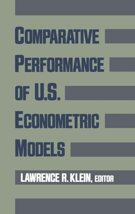 Produktbild: Comparative Performance of U.S. Econometric Models