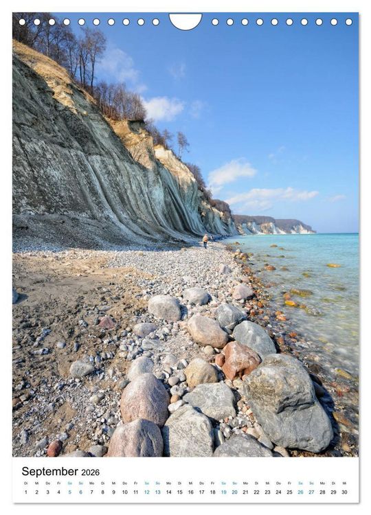 Produktbild: Insel R&uuml;gen - Kreide, Landschaft, Leuchtt&uuml;rme (Wandkalender 2026 DIN A4 hoch), CALVENDO Monatskalender