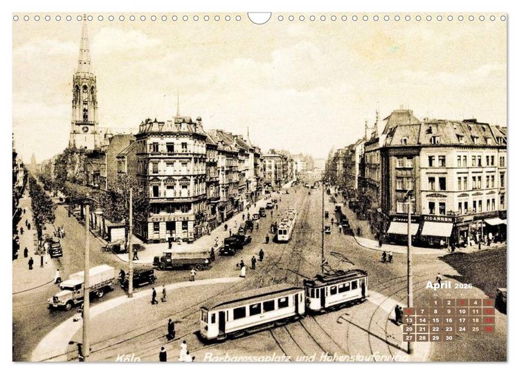 Produktbild: Historisches K&ouml;ln &ndash; Die Stadt auf historischen Karten (Wandkalender 2026 DIN A3 quer), CALVENDO Monatskalender