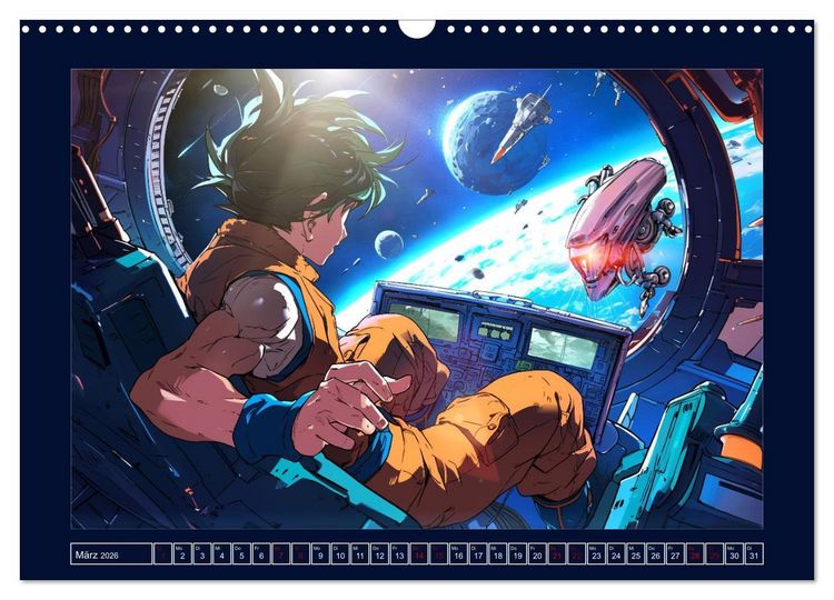 Produktbild: Interstellare Helden (Wandkalender 2026 DIN A3 quer), CALVENDO Monatskalender