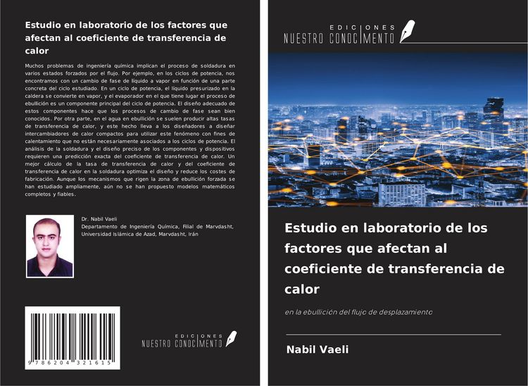 Produktbild: Estudio en laboratorio de los factores que afectan al coeficiente de transferencia de calor