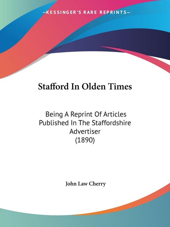 Produktbild: Stafford In Olden Times