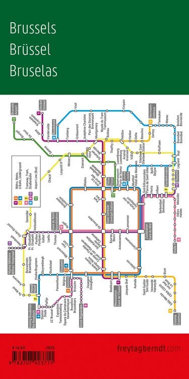 Produktbild: freytag & berndt Stadtplan Bruxelles / Br&uuml;ssel 1:18.000