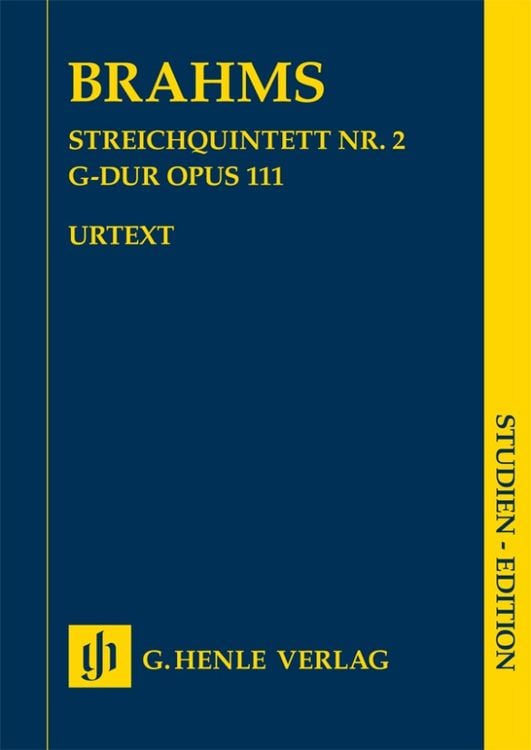 Produktbild: Johannes Brahms - Streichquintett Nr. 2 G-dur op. 111