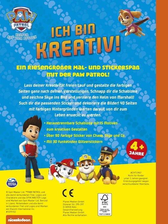 Produktbild: PAW Patrol Ich bin kreativ!