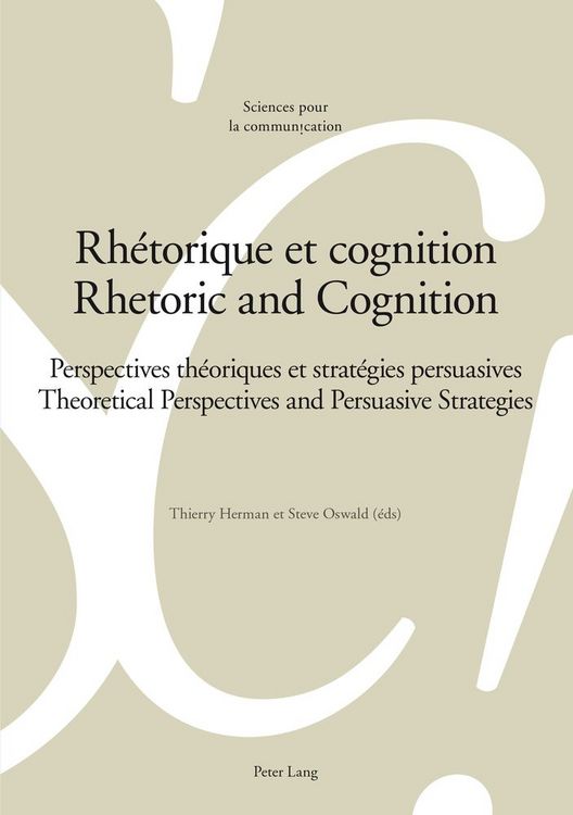 Produktbild: Rh&eacute;torique et cognition - Rhetoric and Cognition