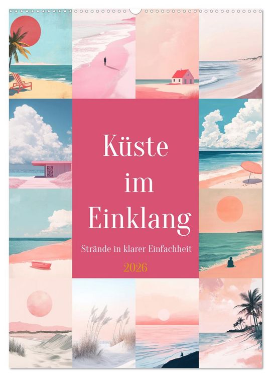 Produktbild: K&uuml;ste im Einklang (Wandkalender 2026 DIN A2 hoch), CALVENDO Monatskalender