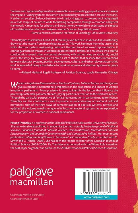 Produktbild: Women and Legislative Representation