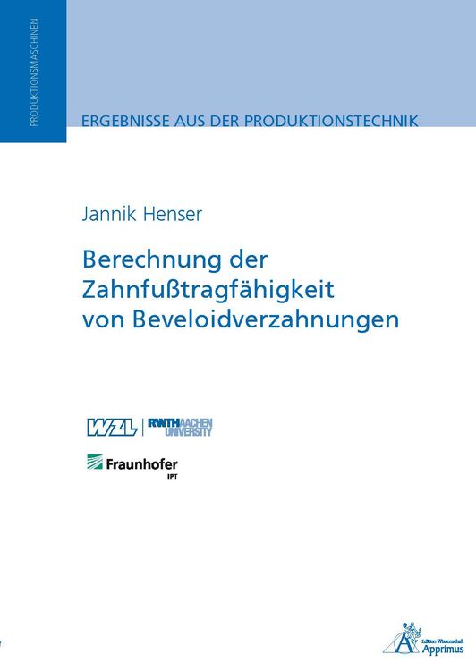 Produktbild: Berechnung der Zahnfu&szlig;tragf&auml;higkeit von Beveloidverzahnungen