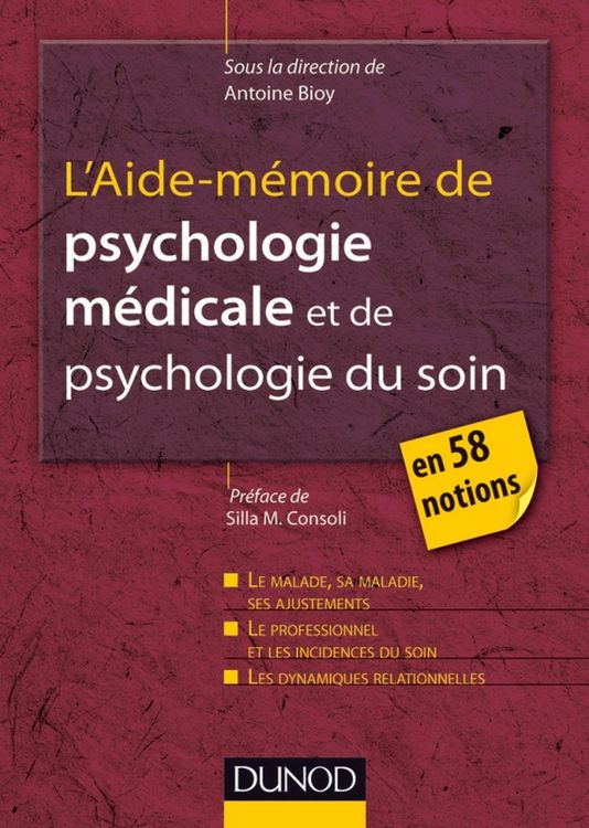 Produktbild: L'Aide-m&eacute;moire de psychologie m&eacute;dicale et psychologie du soin