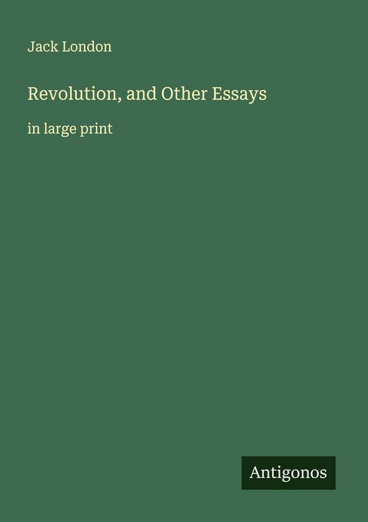 Produktbild: Revolution, and Other Essays