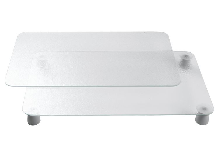 Produktbild: Herdabdeckplatte Universal Mod. Transparent, 2er Set, f&uuml;r alle Herdarten geeignet