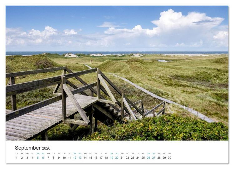 Produktbild: Amrum: Natur und Freiheit (hochwertiger Premium Wandkalender 2026 DIN A2 quer), Kunstdruck in Hochglanz
