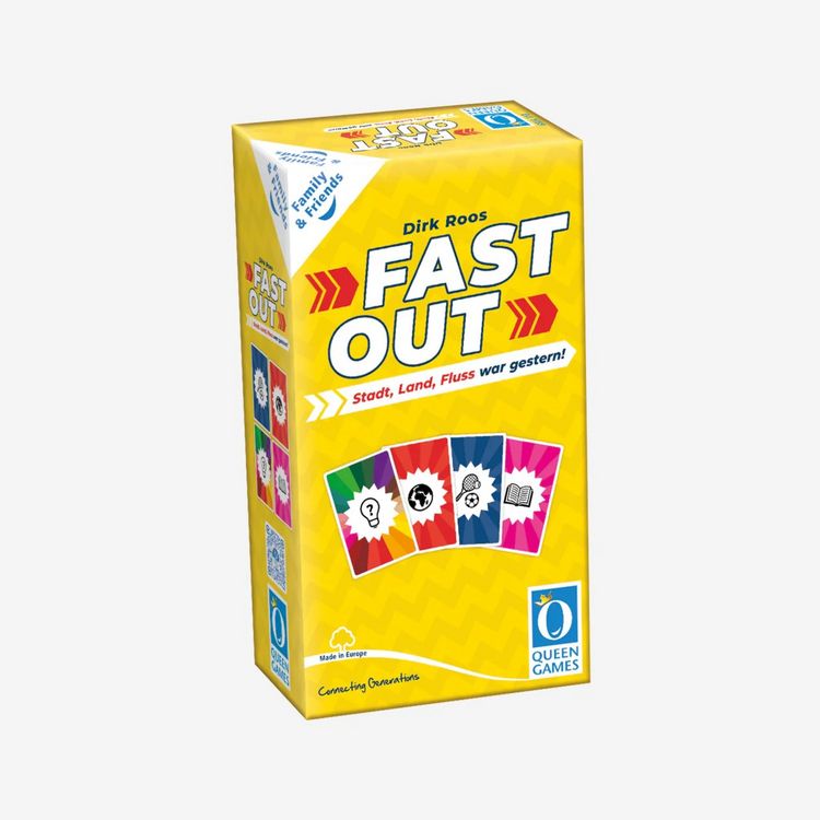 Produktbild: Queen Games - Fast Out (Stadt, Land, Fluss war gestern)
