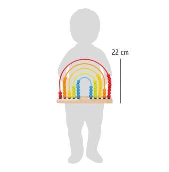 Produktbild: Motorikschleife und Abakus Regenbogen