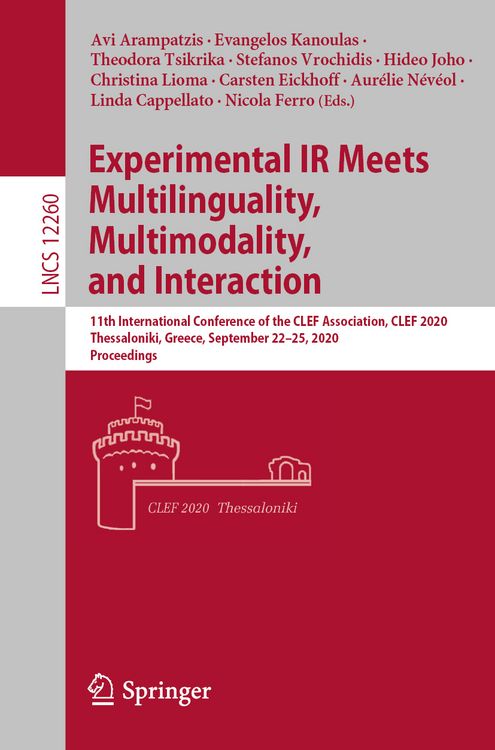 Produktbild: Experimental IR Meets Multilinguality, Multimodality, and Interaction