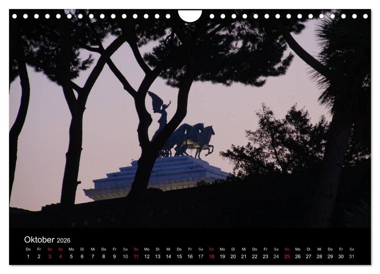 Produktbild: Vade mecum Romam - Geh mit mir nach Rom (Wandkalender 2026 DIN A4 quer), CALVENDO Monatskalender