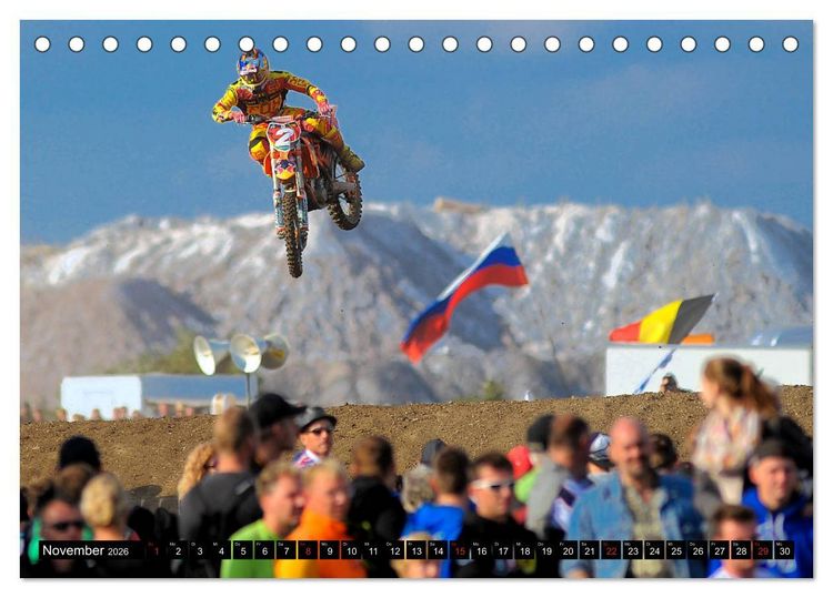 Produktbild: Blickpunkte Motocross (Tischkalender 2026 DIN A5 quer), CALVENDO Monatskalender