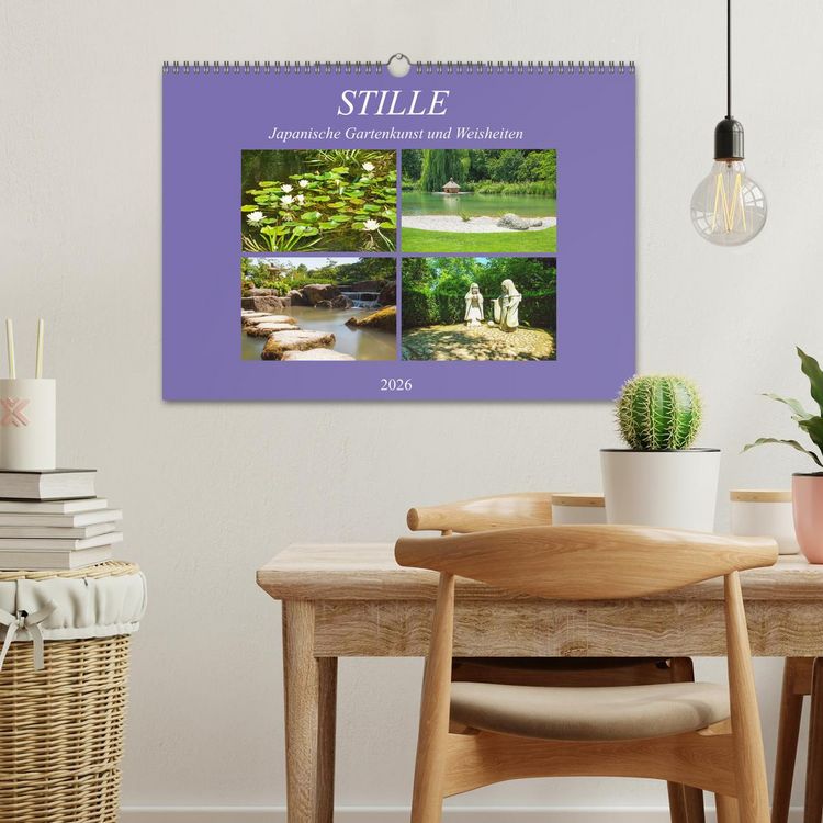 Produktbild: Stille. Japanische Gartenkunst und Weisheiten (Wandkalender 2026 DIN A3 quer), CALVENDO Monatskalender