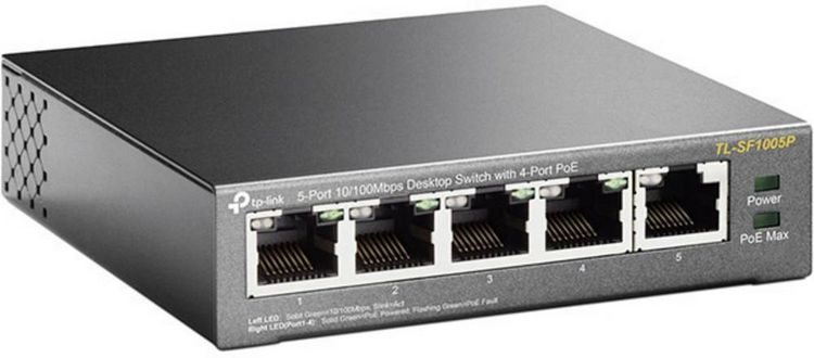 Produktbild: TP-LINK TL-SF1005P TL-SF1005P Netzwerk Switch 5 Port PoE-Funktion