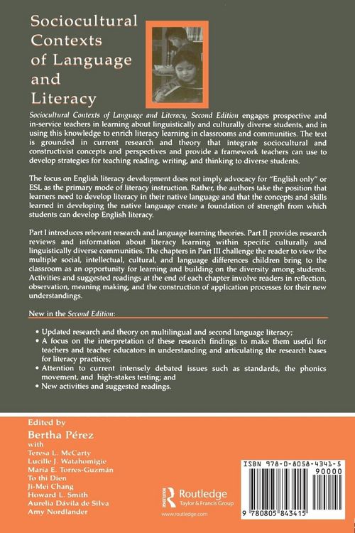 Produktbild: Sociocultural Contexts of Language and Literacy