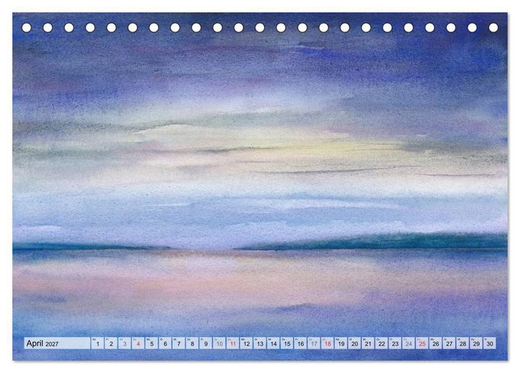 Produktbild: Komm mit ans Meer &ndash; Aquarelle (Tischkalender 2027 DIN A5 quer), CALVENDO Monatskalender
