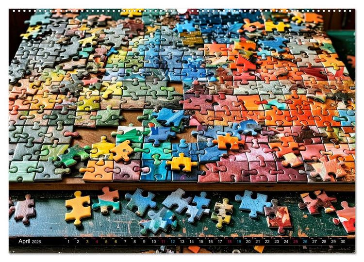 Produktbild: Faszination PUZZLE (Wandkalender 2026 DIN A2 quer), CALVENDO Monatskalender