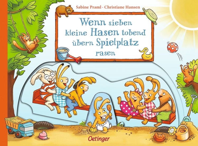 Produktbild: Wenn sieben kleine Hasen tobend &uuml;bern Spielplatz rasen