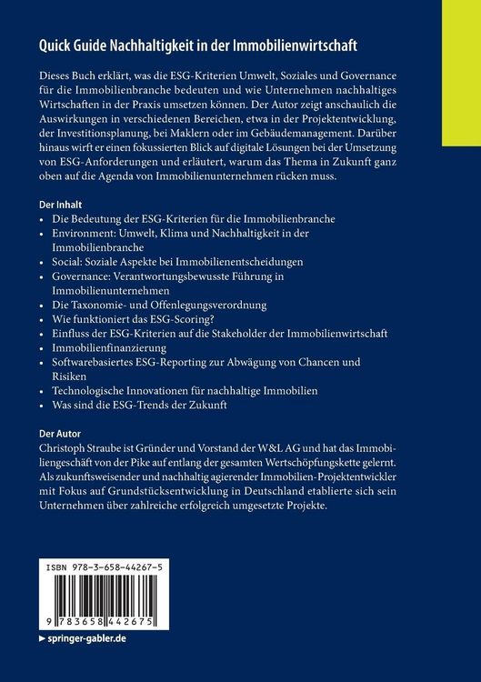 Produktbild: Quick Guide Nachhaltigkeit in der Immobilienwirtschaft
