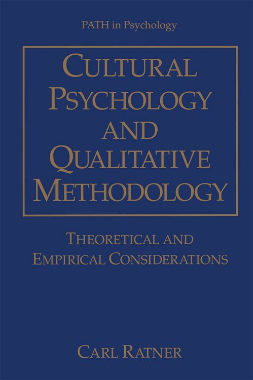 Produktbild: Cultural Psychology and Qualitative Methodology