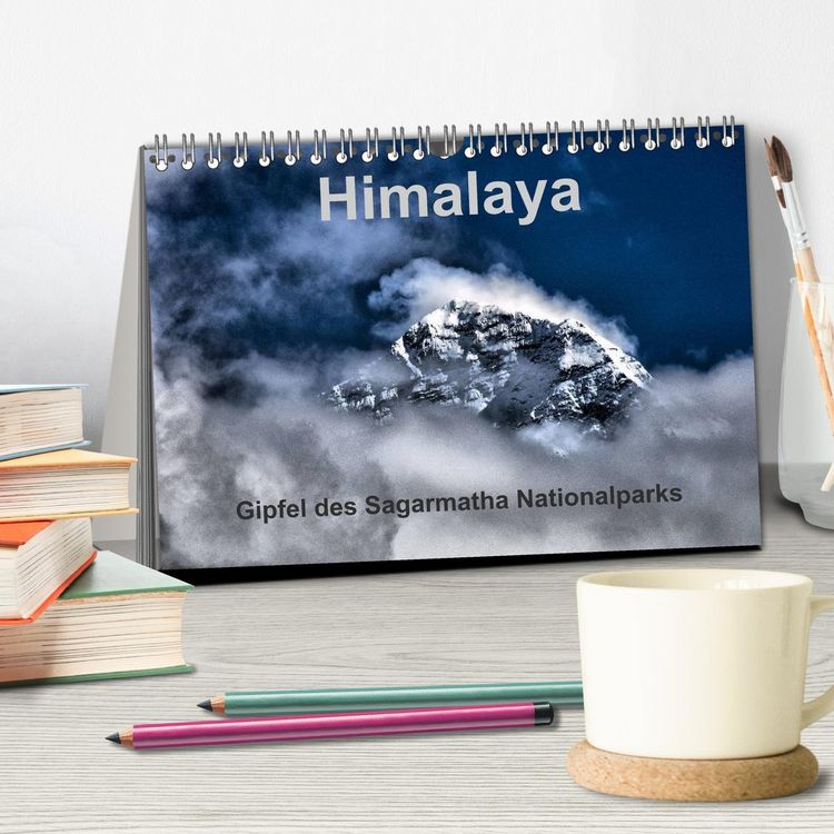 Produktbild: Himalaya - Gipfel des Sagarmatha Nationalparks (Tischkalender 2026 DIN A5 quer), CALVENDO Monatskalender