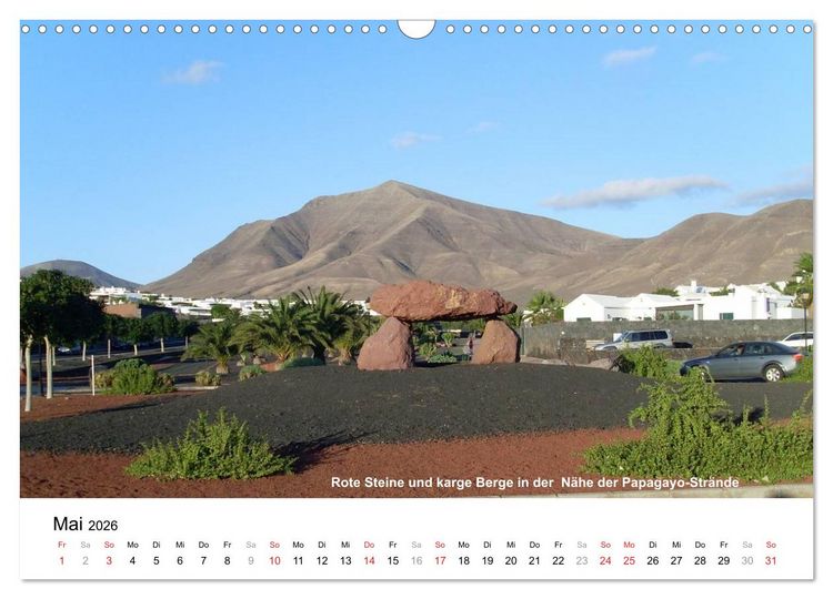 Produktbild: Die Canarischen Inseln - Lanzarote (Wandkalender 2026 DIN A3 quer), CALVENDO Monatskalender