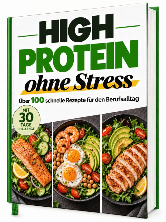 Produktbild: Das High Protein Kochbuch ohne Stress: Schnelle Rezepte f&uuml;r den Berufsalltag &ndash; mit 30-Tage-Challenge