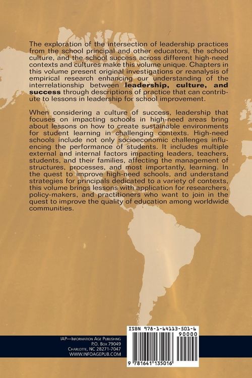 Produktbild: Educational Leadership, Culture, and Success in High-Need Schools