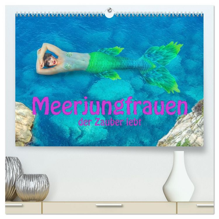 Produktbild: Meerjungfrauen - der Zauber lebt (hochwertiger Premium Wandkalender 2026 DIN A2 quer), Kunstdruck in Hochglanz