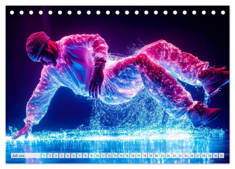Produktbild: BREAKING Cooler Tanz und krasse Moves (Tischkalender 2026 DIN A5 quer), CALVENDO Monatskalender