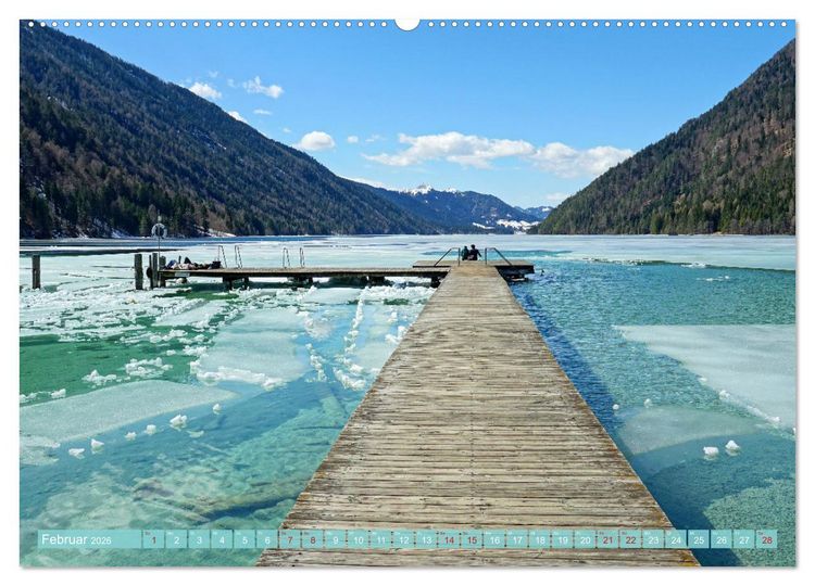 Produktbild: Bergseen zum Tr&auml;umen (hochwertiger Premium Wandkalender 2026 DIN A2 quer), Kunstdruck in Hochglanz