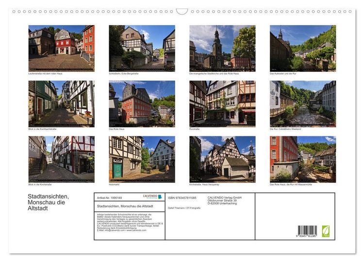 Produktbild: Stadtansichten, Monschau die Altstadt (Wandkalender 2026 DIN A2 quer), CALVENDO Monatskalender