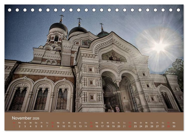 Produktbild: Tallinn - Streifzug durch die Altstadt (Tischkalender 2026 DIN A5 quer), CALVENDO Monatskalender