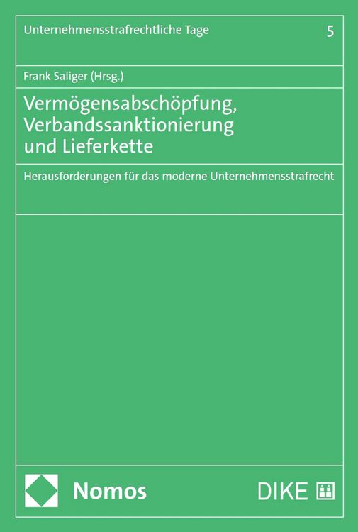 Produktbild: Verm&ouml;gensabsch&ouml;pfung, Verbandssanktionierung und Lieferkette