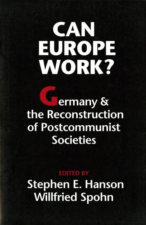 Produktbild: Can Europe Work?