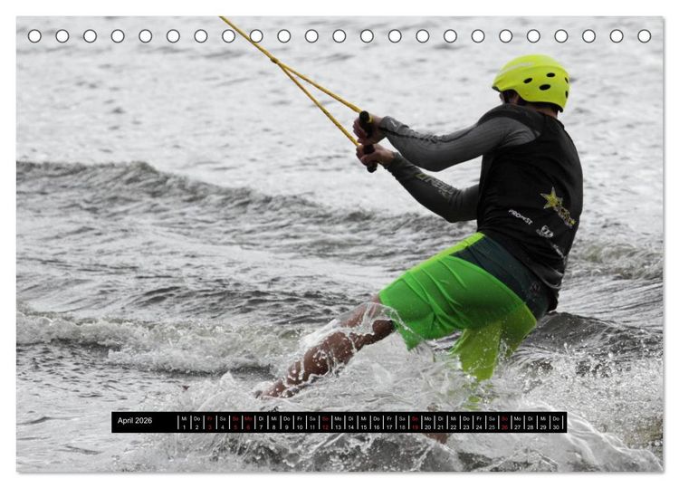 Produktbild: Wakeboarding (Tischkalender 2026 DIN A5 quer), CALVENDO Monatskalender
