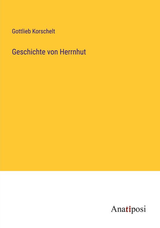 Produktbild: Geschichte von Herrnhut