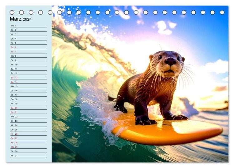 Produktbild: Tierisch kreativ: Hobbies im Tierreich (Tischkalender 2027 DIN A5 quer), CALVENDO Monatskalender