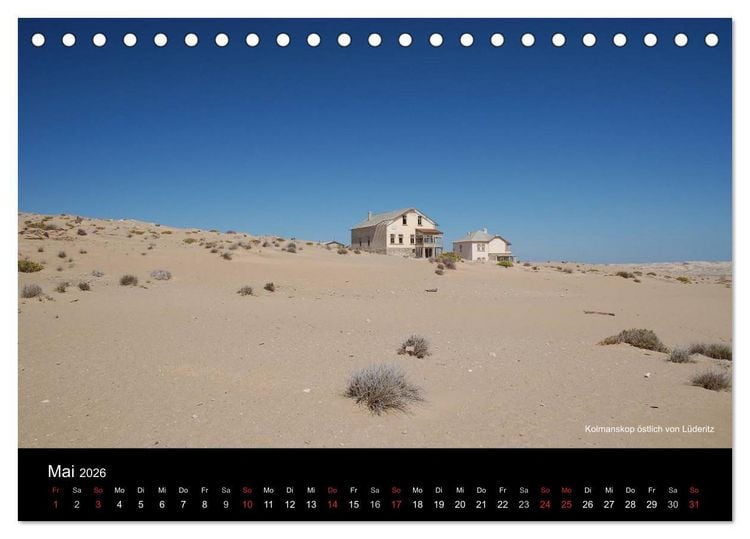 Produktbild: Namibia (Tischkalender 2026 DIN A5 quer), CALVENDO Monatskalender